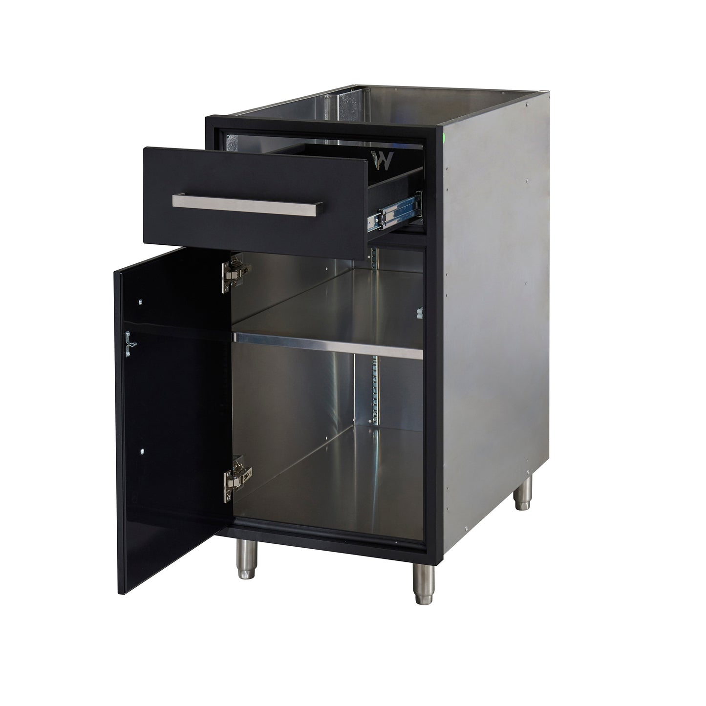 Flat Black 18" Outdoor Base Cabinet