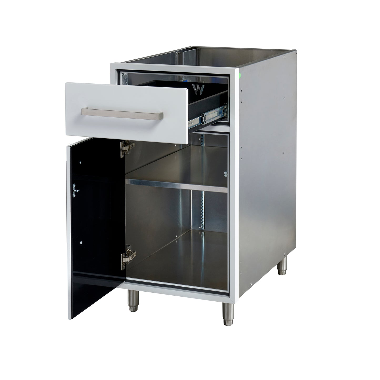 Flat White 18" Outdoor Base Cabinet