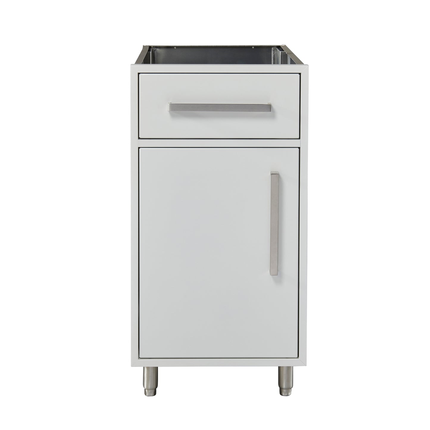 Flat White 18" Outdoor Base Cabinet