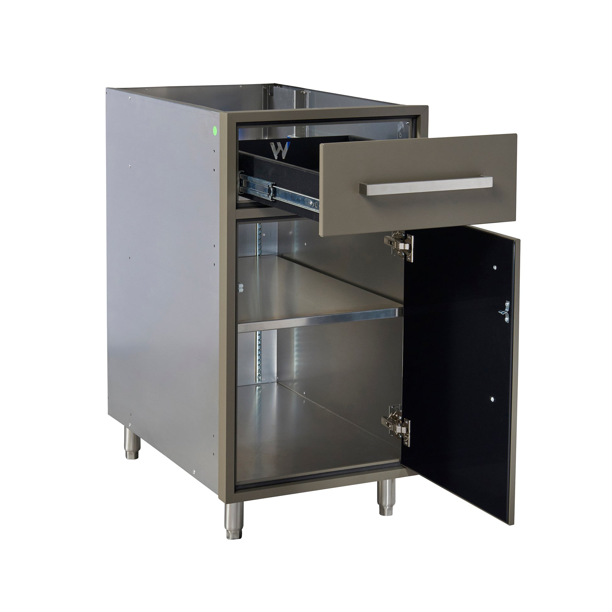 Flat Ash 18" Outdoor Base Cabinet