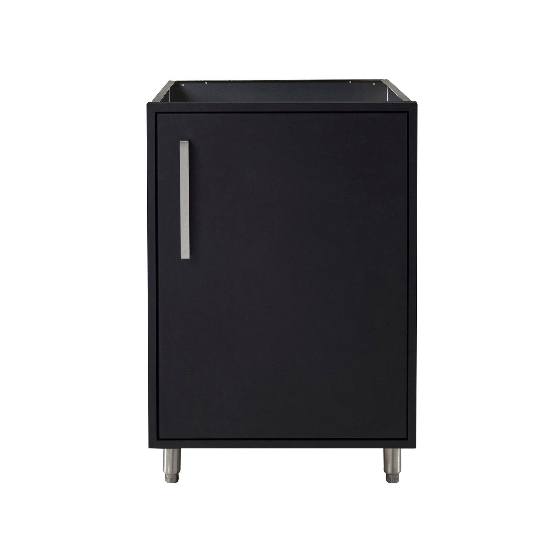 Flat Black 24" Outdoor Full Height Door Base Cabinet