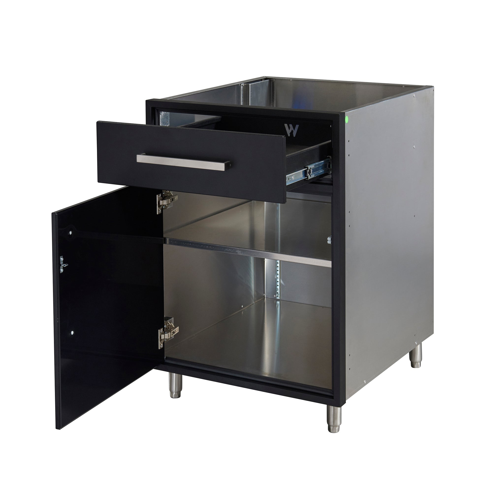 Flat Black 24" Outdoor Base Cabinet