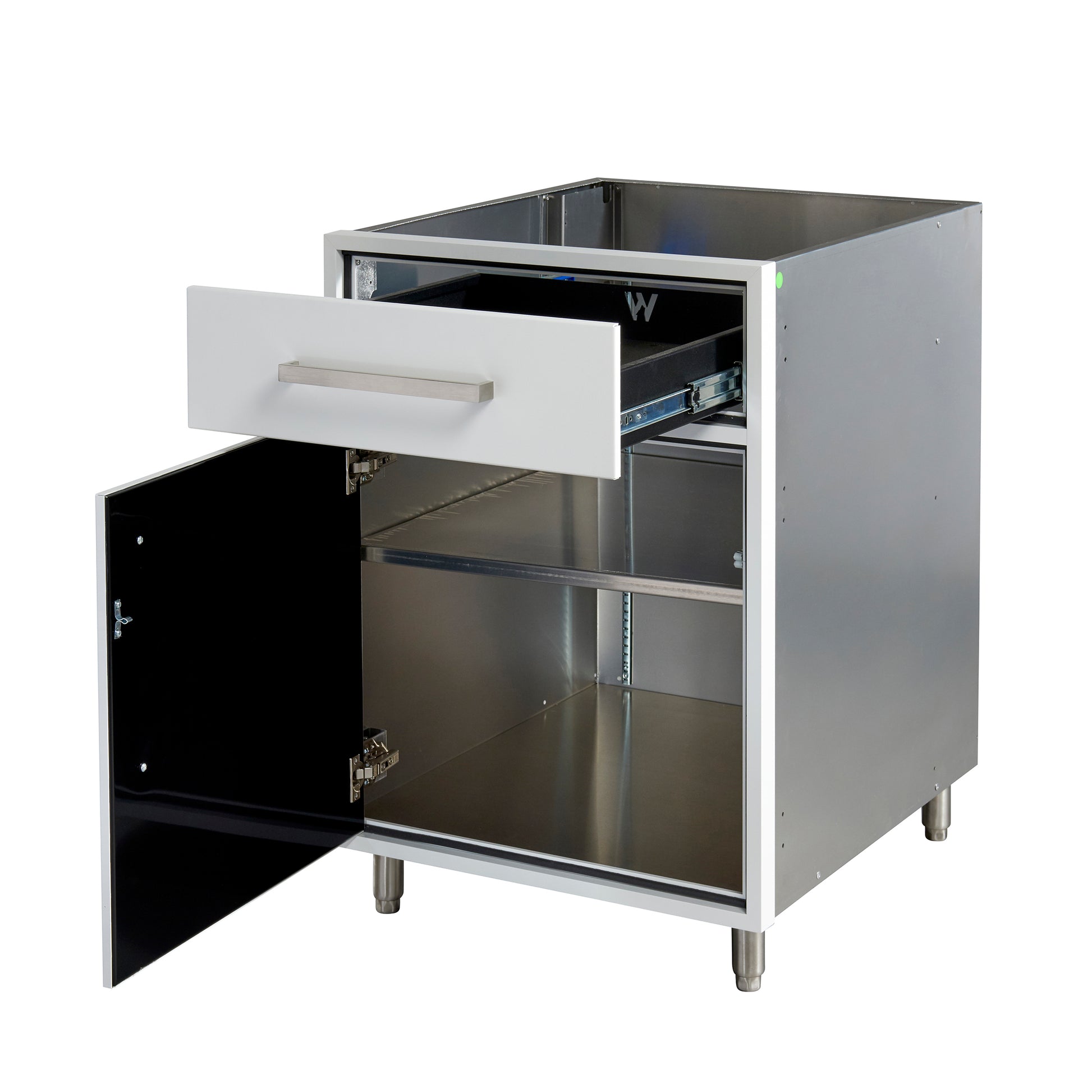 Flat White 24" Outdoor Base Cabinet