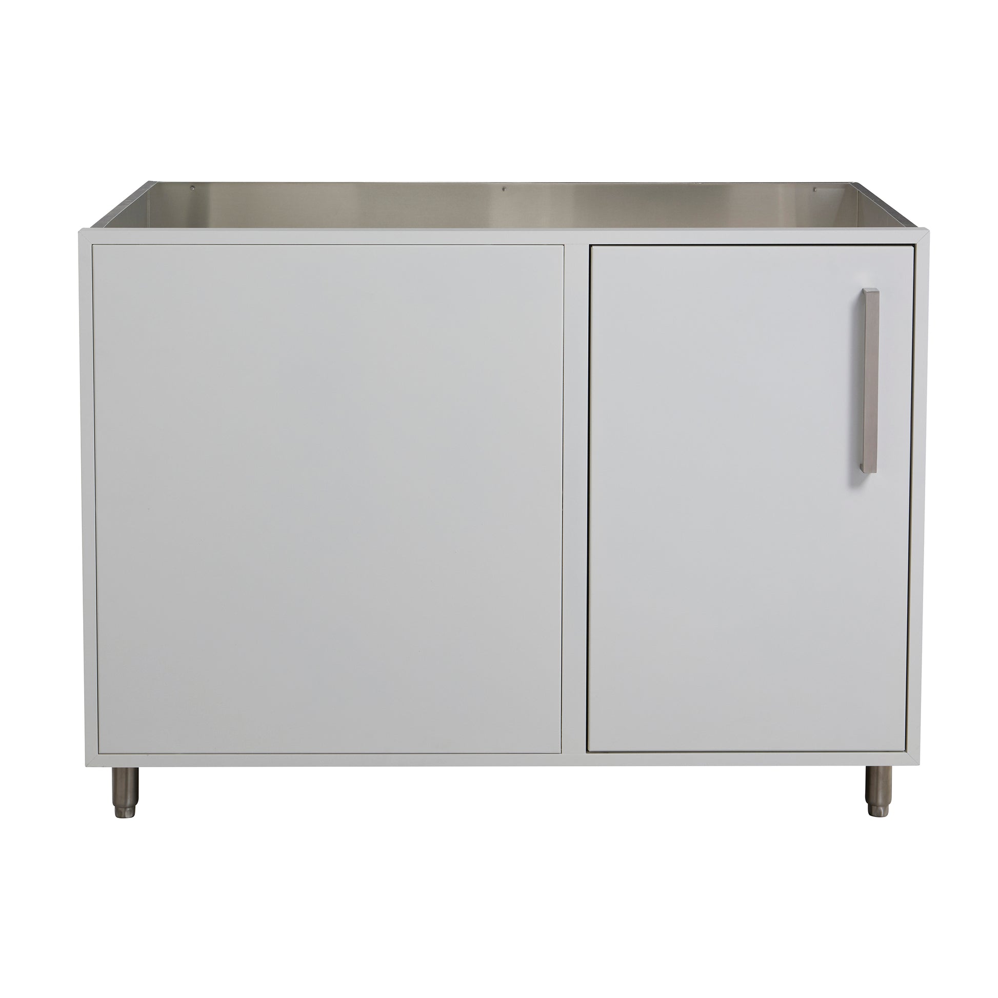 Flat White 48" Outdoor Base Corner Cabinet