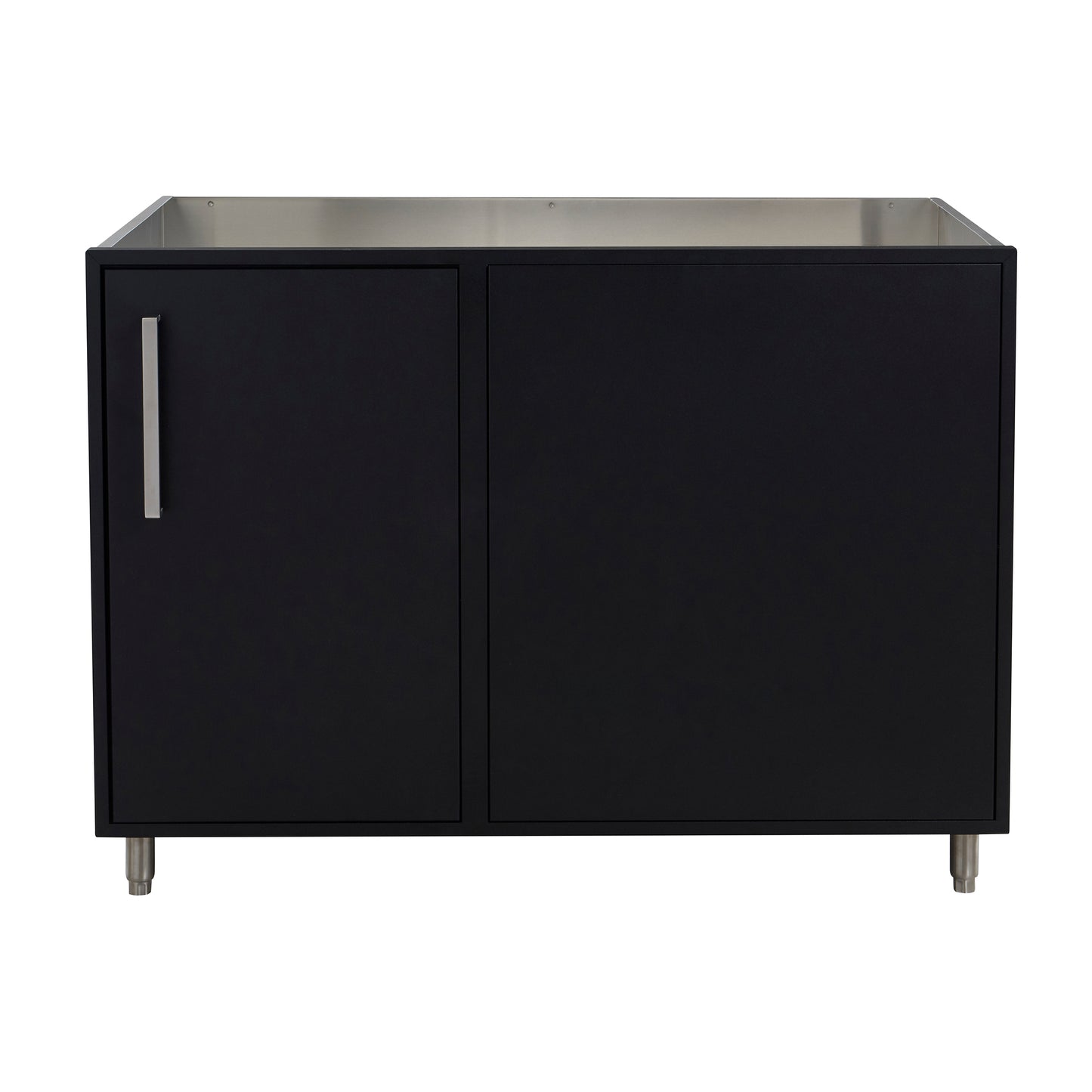 Flat Black 48" Outdoor Base Corner Cabinet