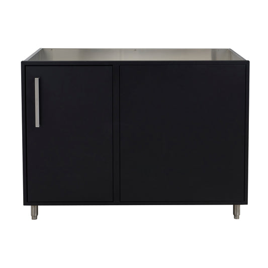 Flat Black 48" Outdoor Base Corner Cabinet