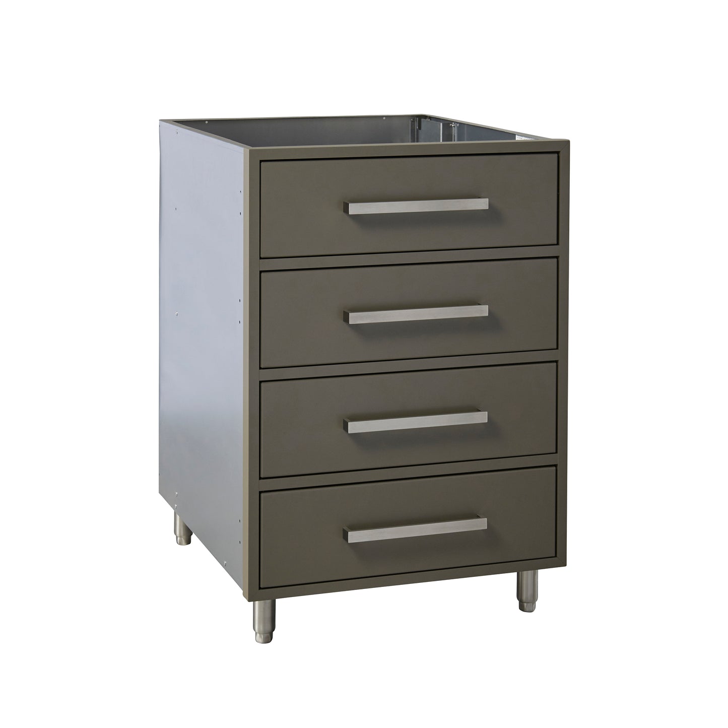Flat Ash 24" Outdoor 4-Drawer Base Cabinet