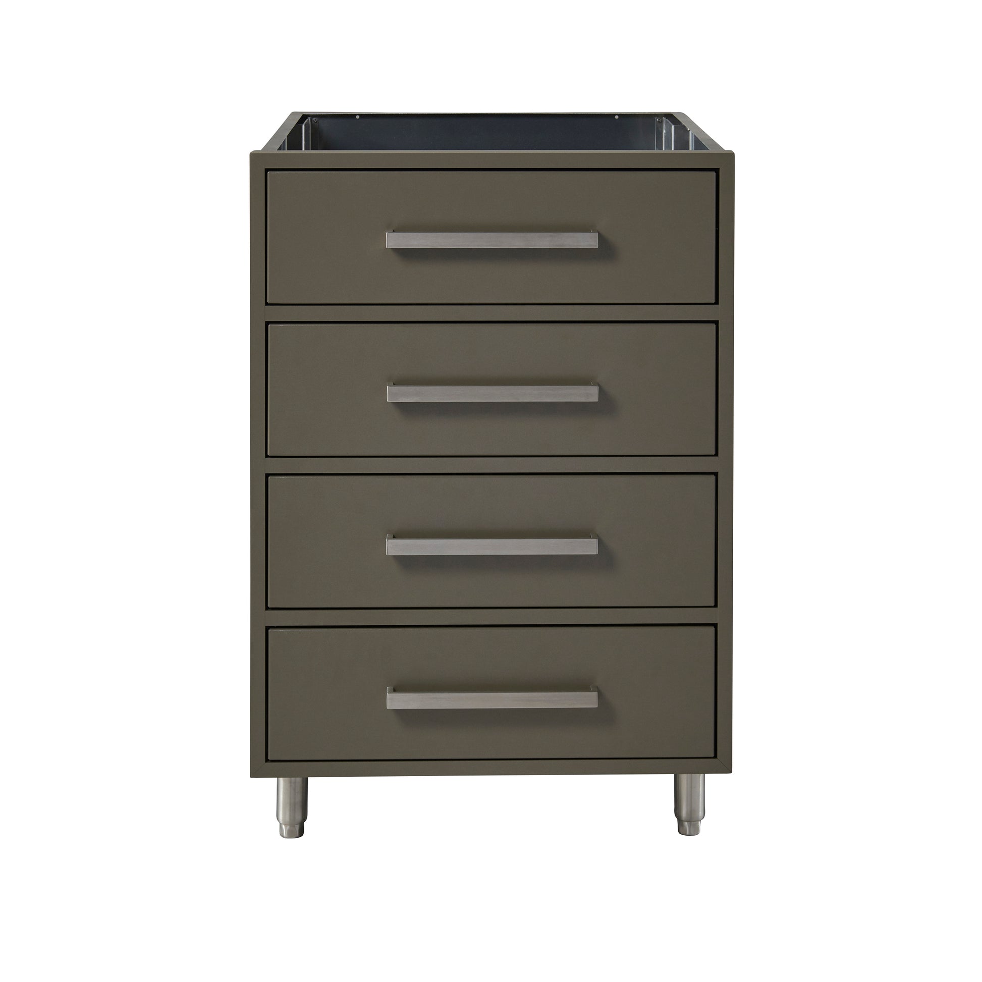Flat Ash 24" Outdoor 4-Drawer Base Cabinet