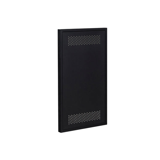 Flat Black Outdoor Base Cabinet Finished Vented Back Panel