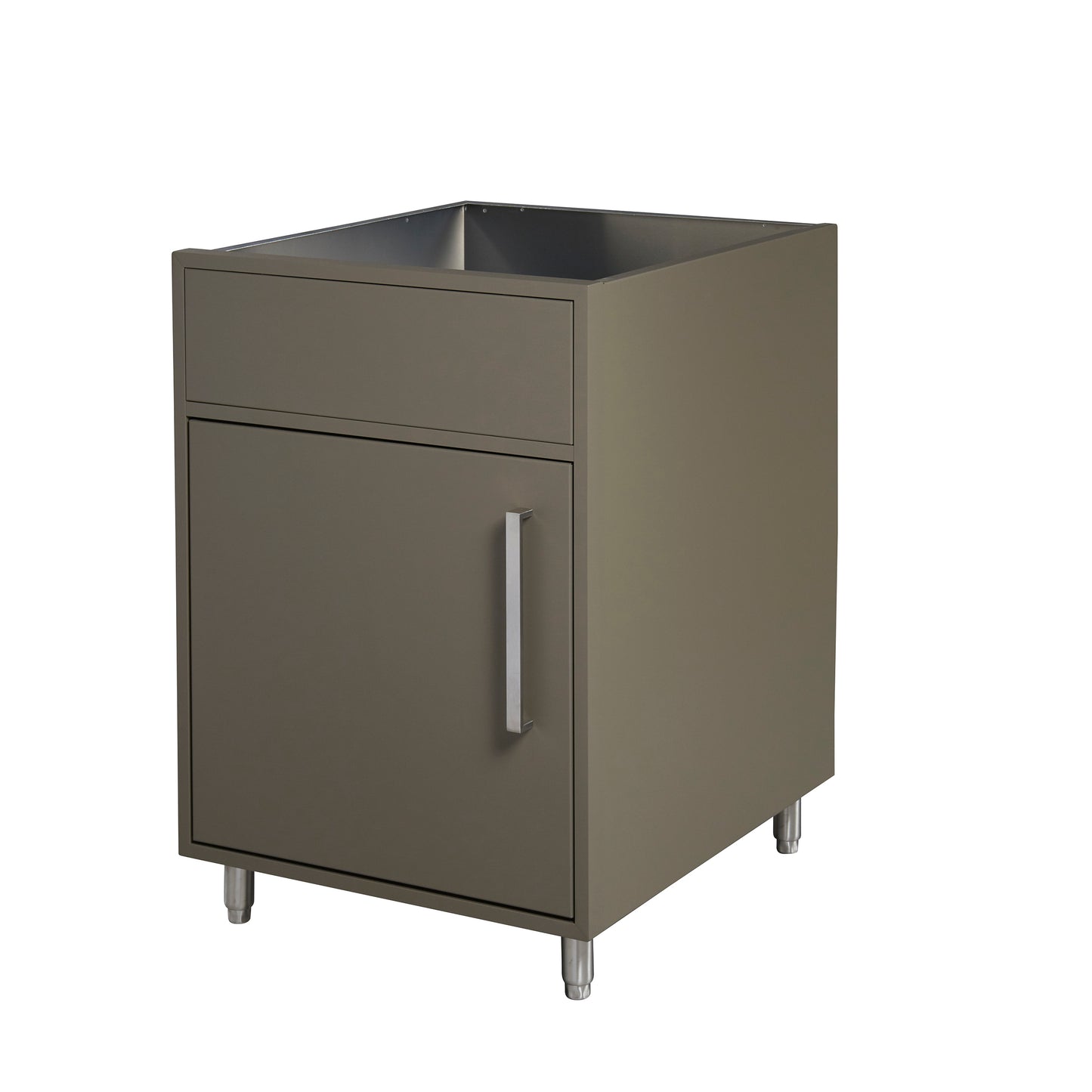Flat Ash Outdoor Base Cabinet Finished Side Panel