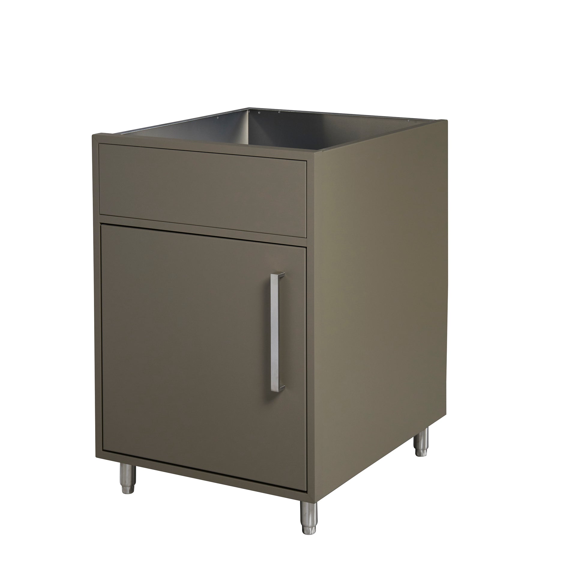 Flat Ash Outdoor Base Cabinet Finished Side Panel