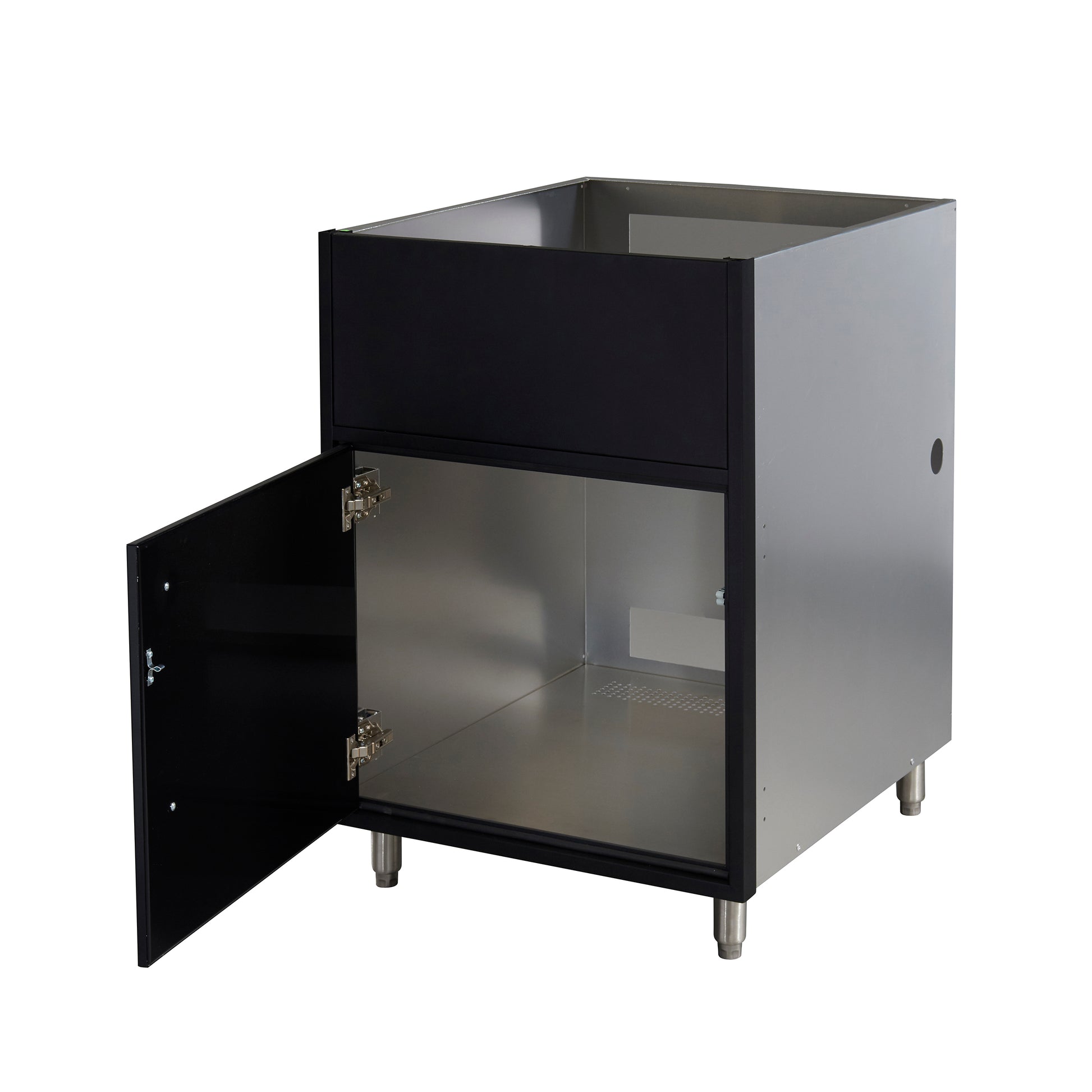 Flat Black 24" Outdoor Gas Grill Base Cabinet