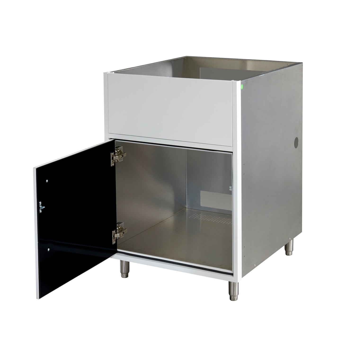 Flat White 24" Outdoor Gas Grill Base Cabinet