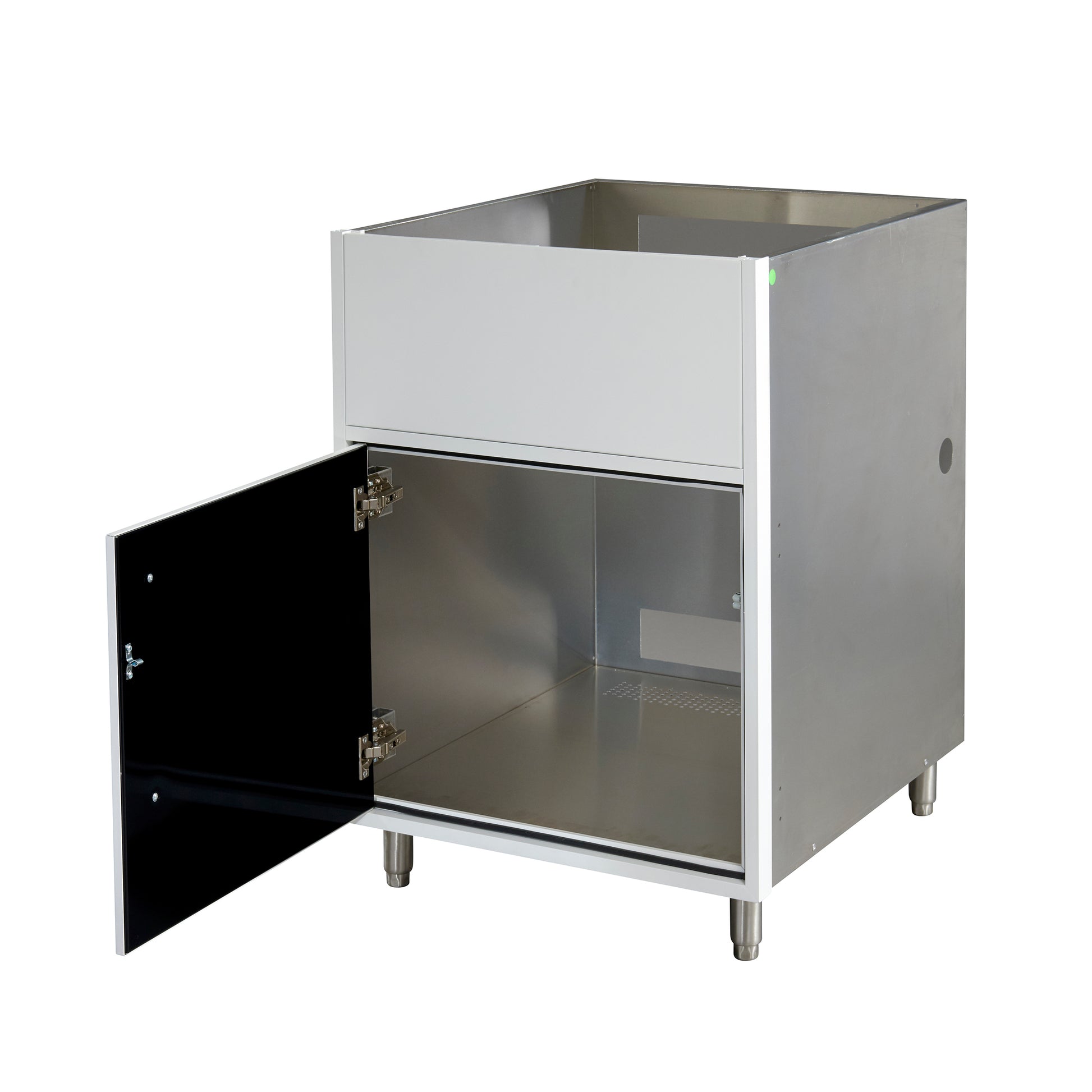 Flat White 24" Outdoor Gas Grill Base Cabinet