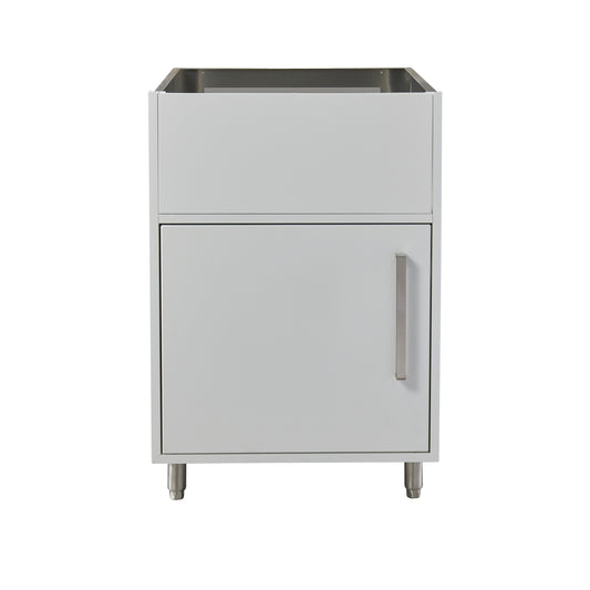 Flat White 24" Outdoor Gas Grill Base Cabinet