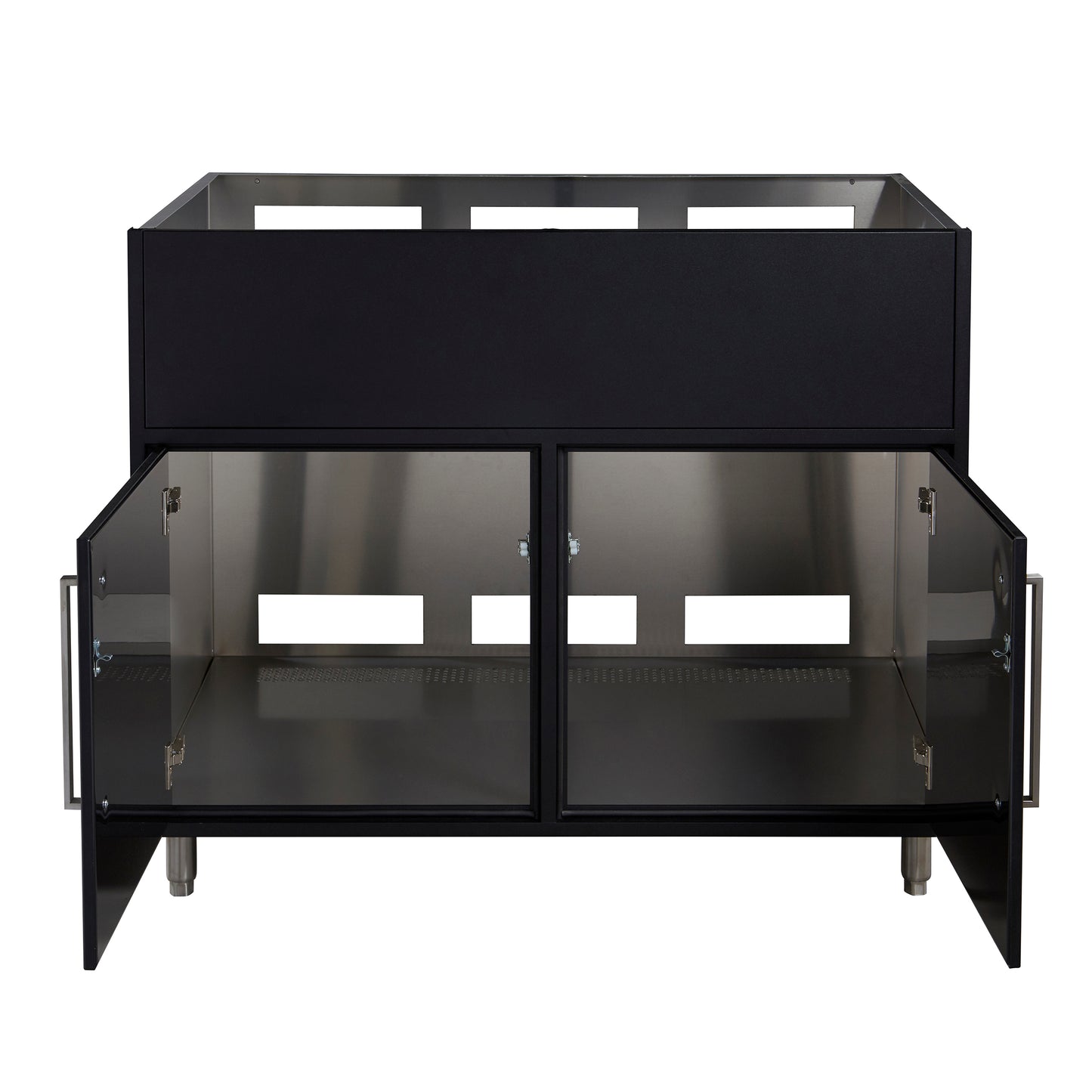 Flat Black 42" Outdoor Gas Grill Base Cabinet