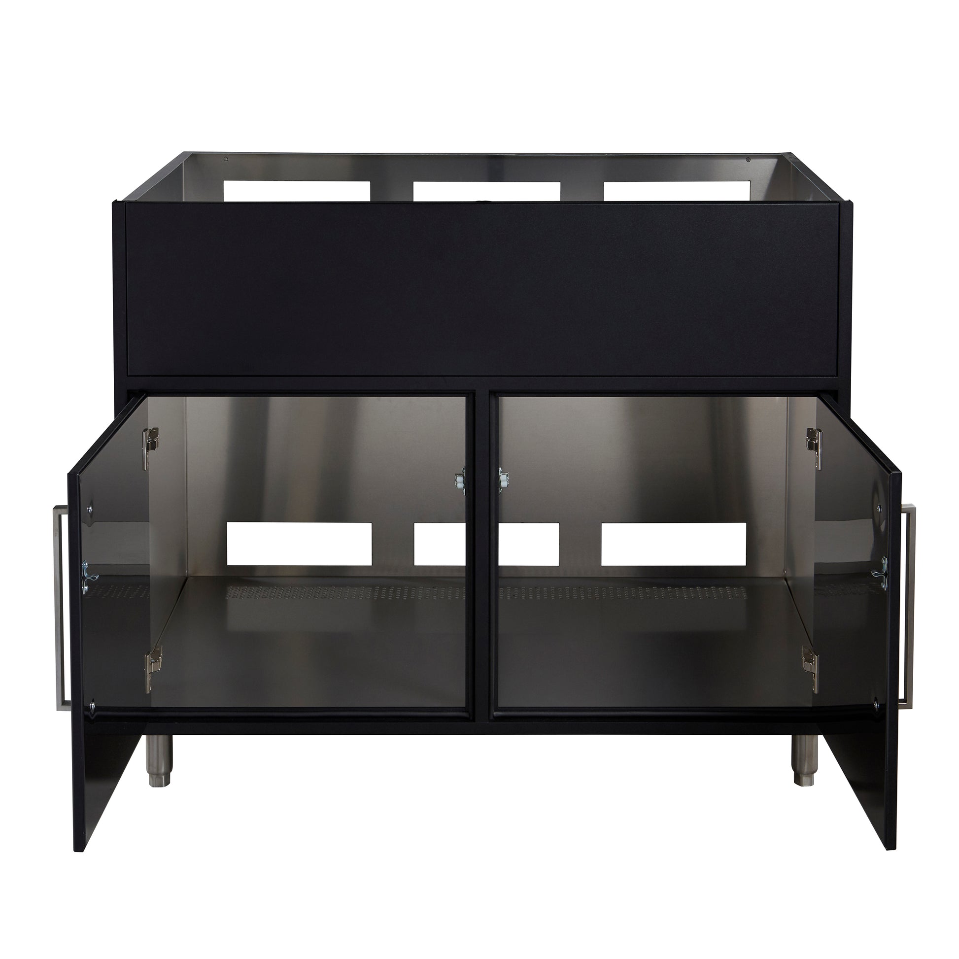 Flat Black 42" Outdoor Gas Grill Base Cabinet