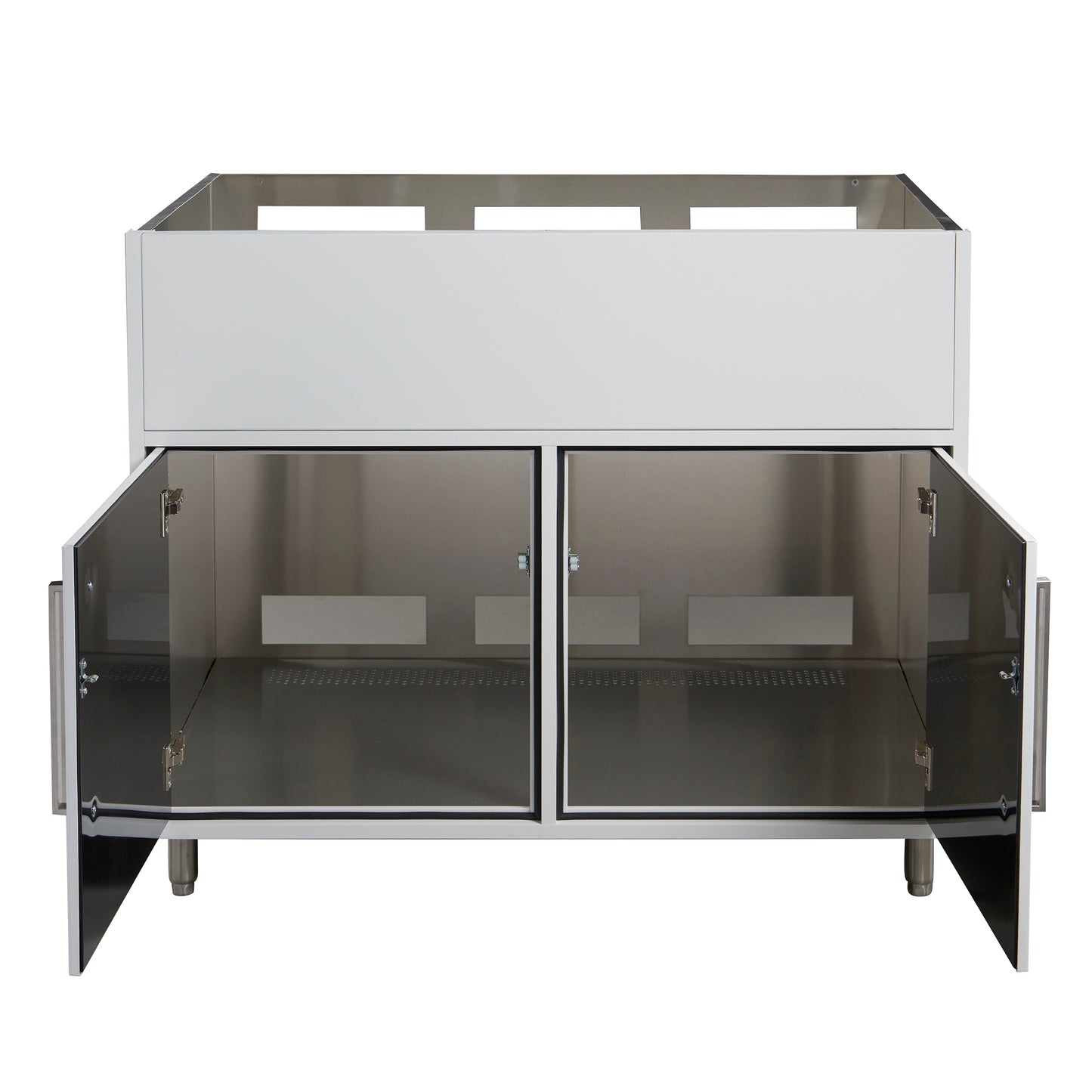 Flat White 42" Outdoor Gas Grill Base Cabinet