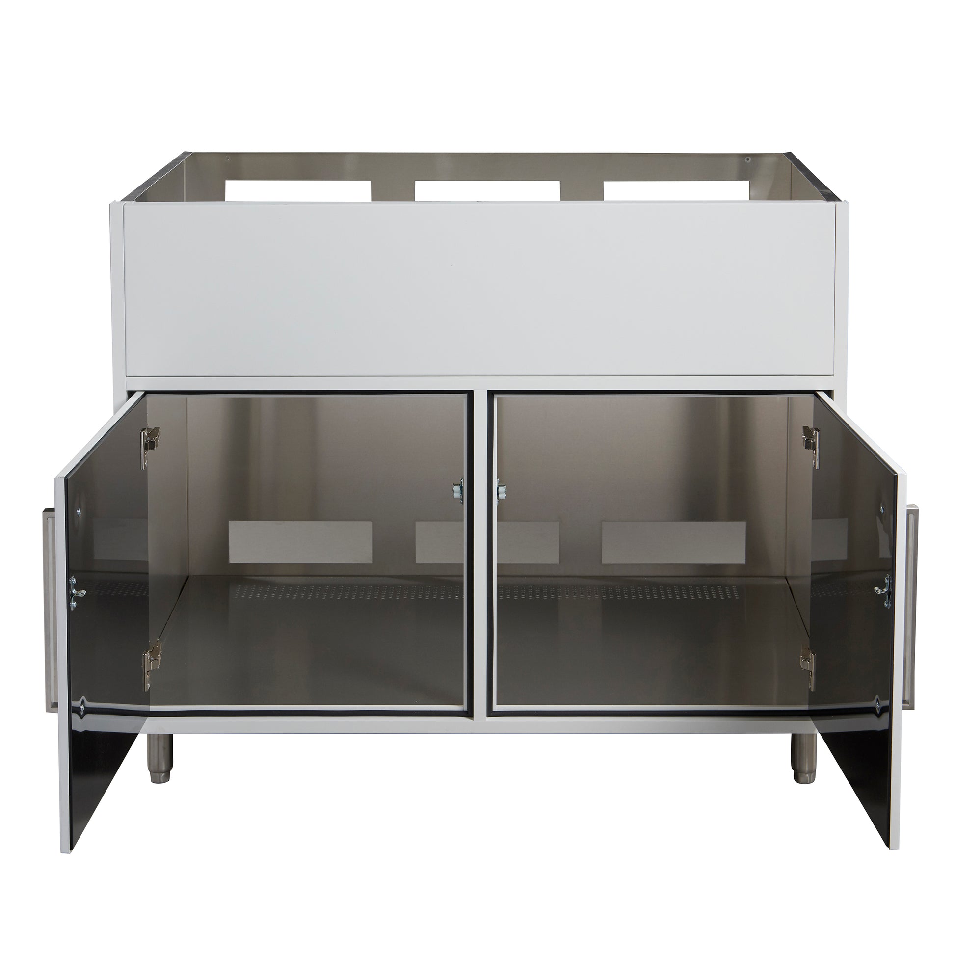 Flat White 42" Outdoor Gas Grill Base Cabinet
