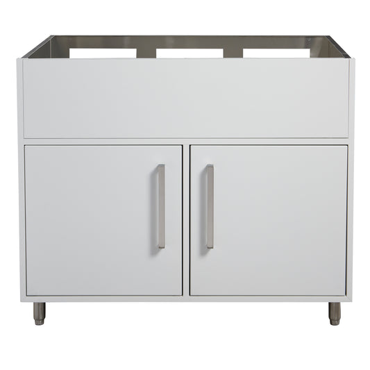 Flat White 42" Outdoor Gas Grill Base Cabinet