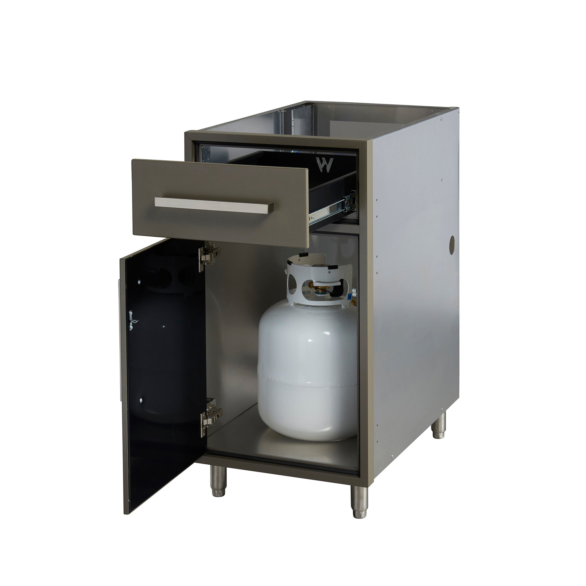 Flat Ash 18" Outdoor Propane Base Cabinet