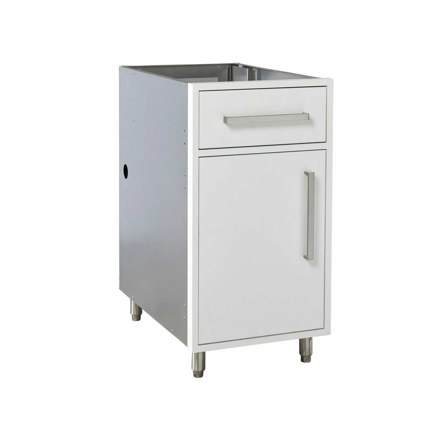 Flat White 18" Outdoor Propane Base Cabinet