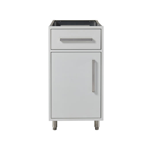 Flat White 18" Outdoor Propane Base Cabinet