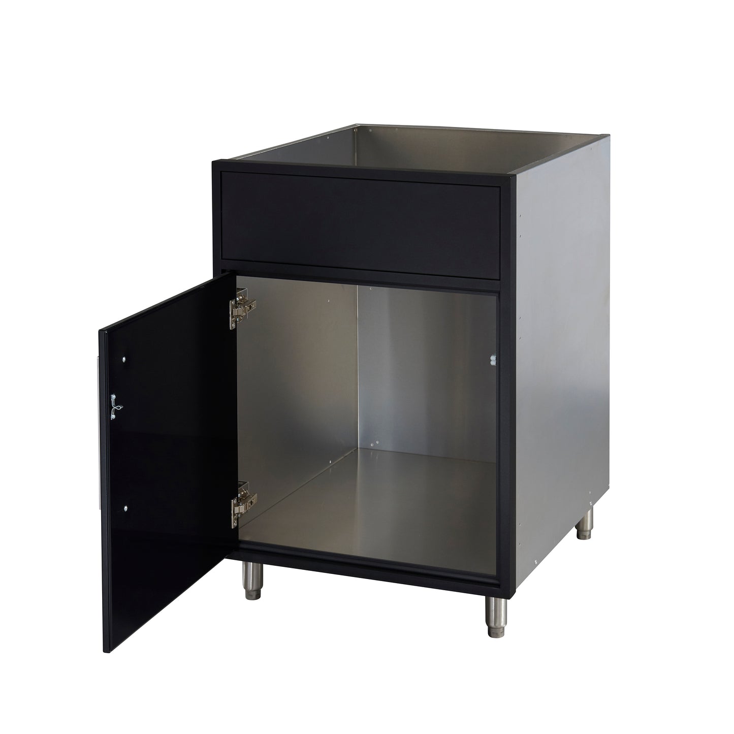 Flat Black 24" Outdoor Sink Base Cabinet
