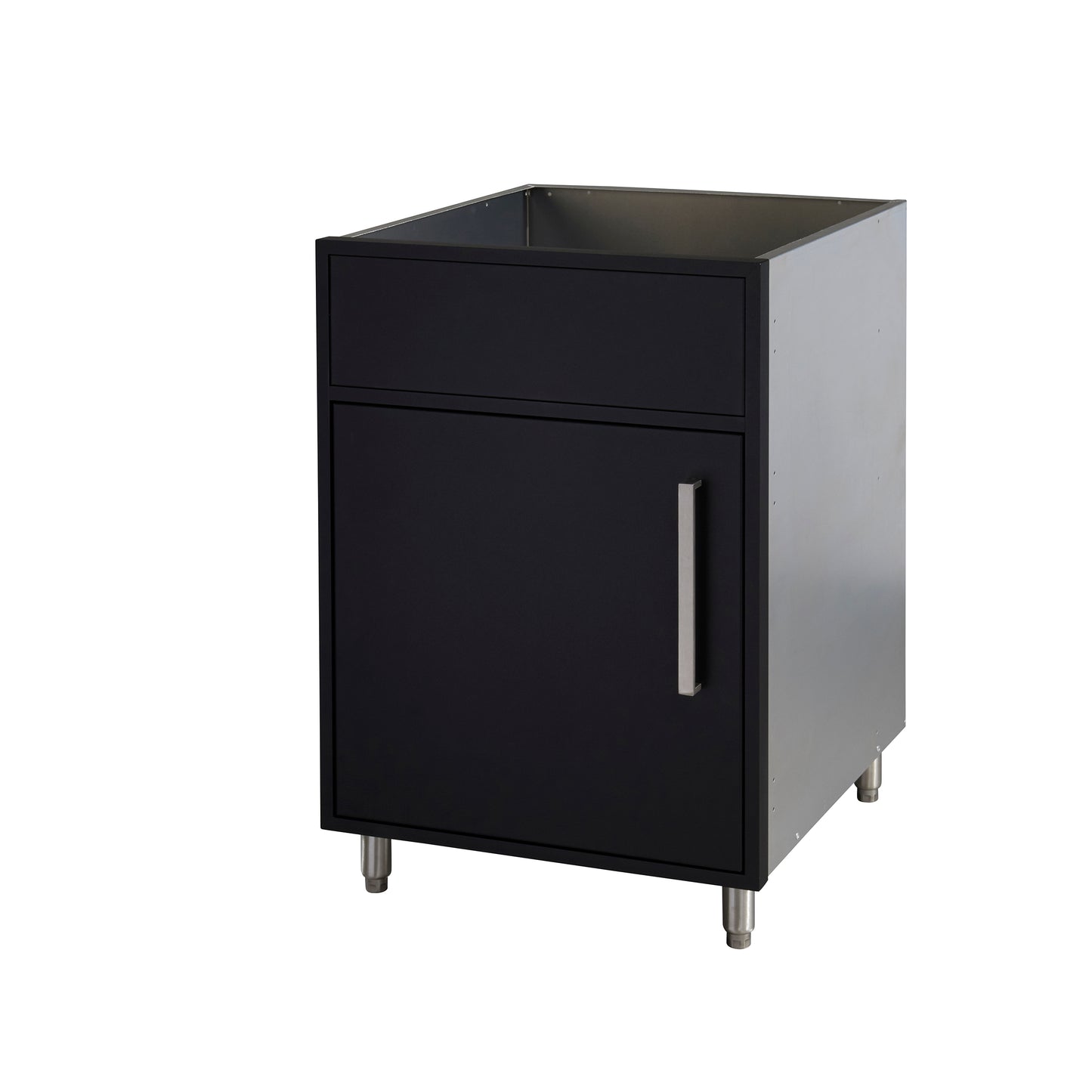 Flat Black 24" Outdoor Sink Base Cabinet