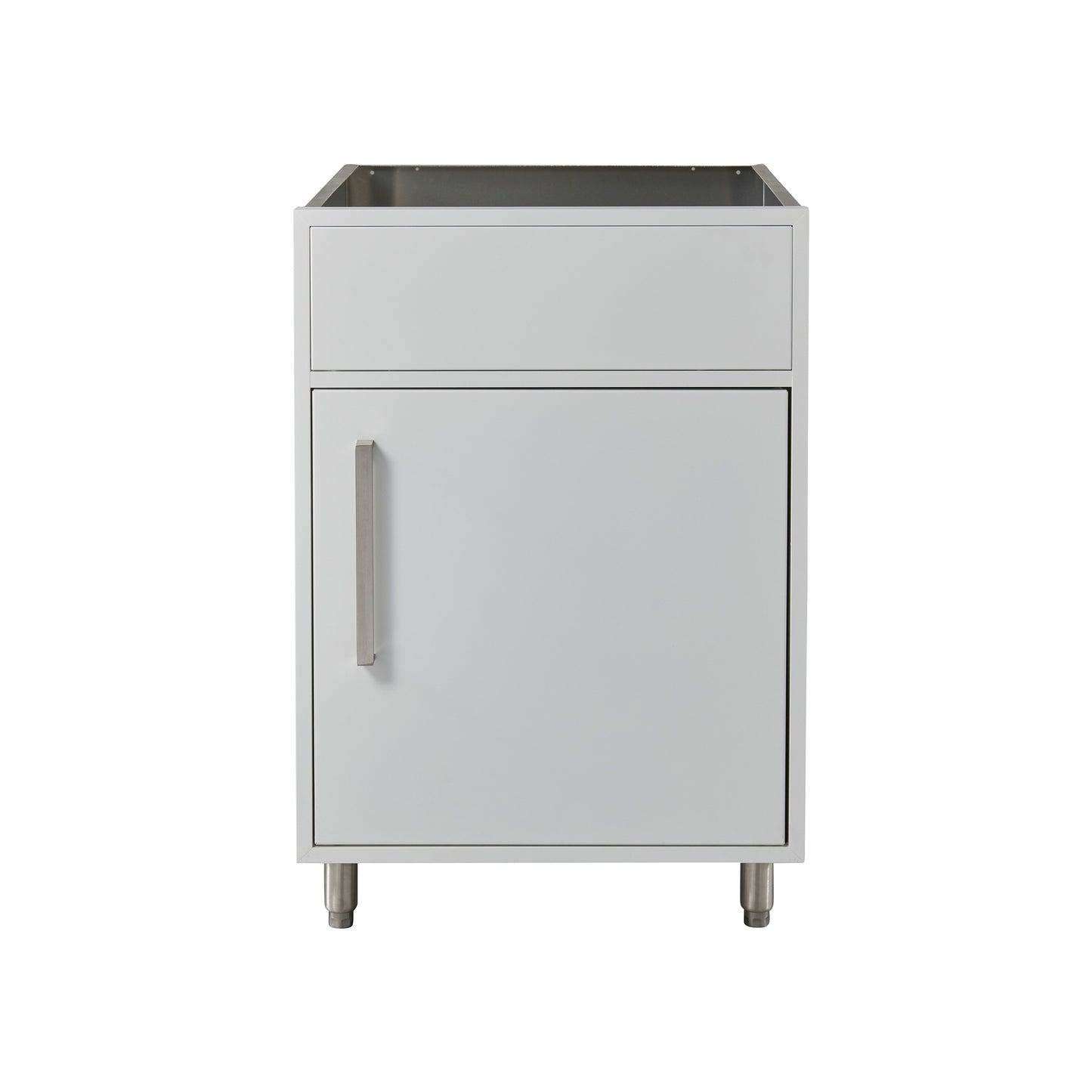 Flat White 24" Outdoor Sink Base Cabinet