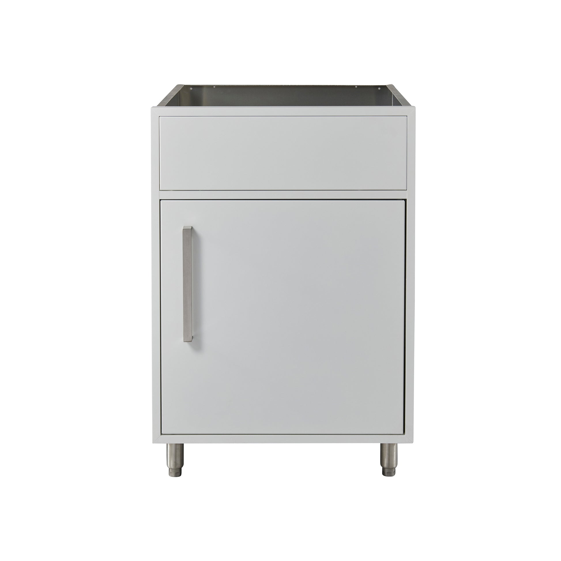 Flat White 24" Outdoor Sink Base Cabinet