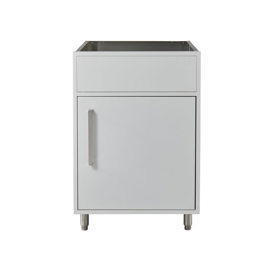 Flat White 24" Outdoor Sink Base Cabinet