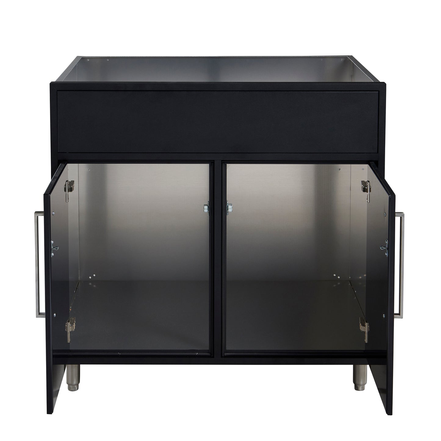 Flat Black 36" Outdoor Sink Base Cabinet