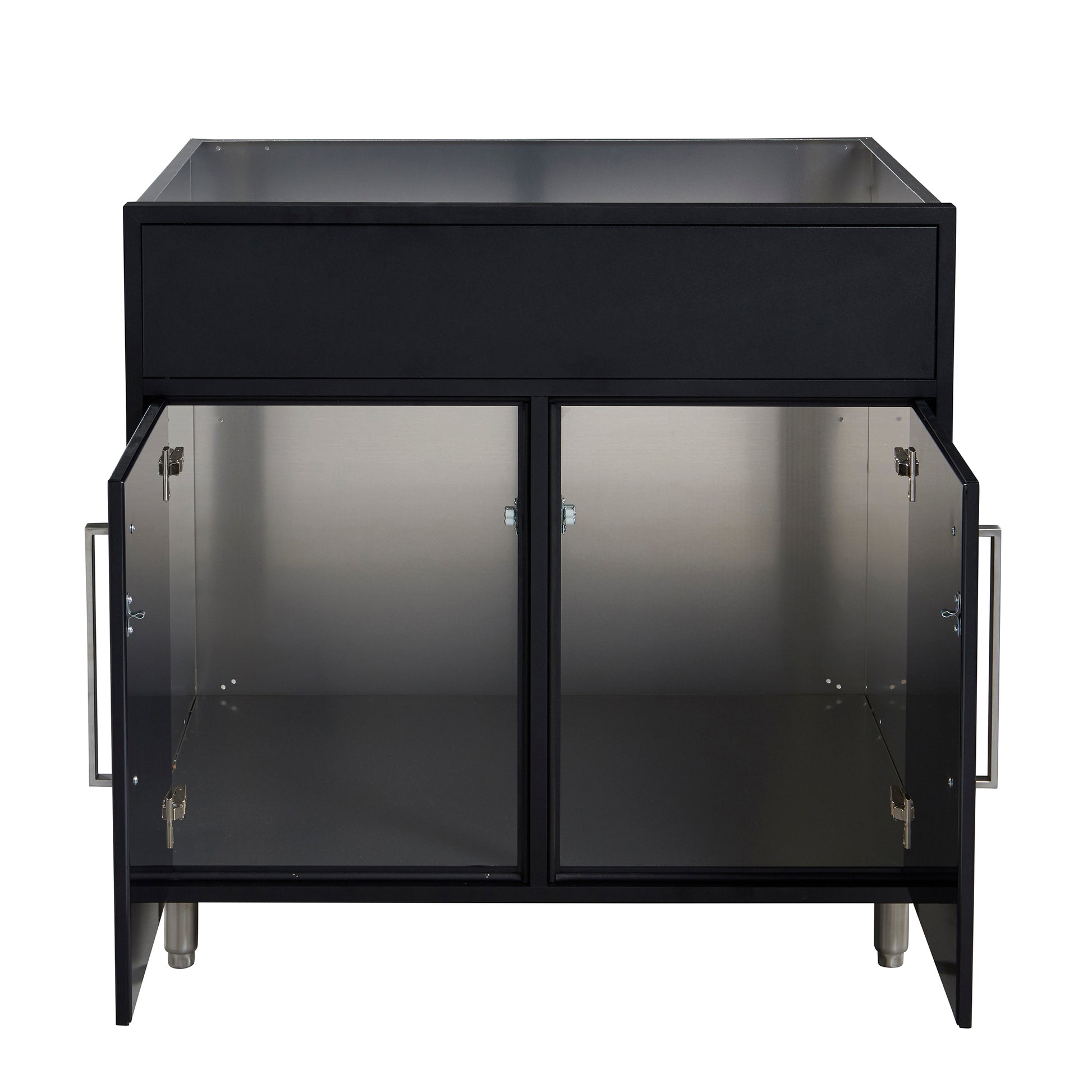 Flat Black 36" Outdoor Sink Base Cabinet