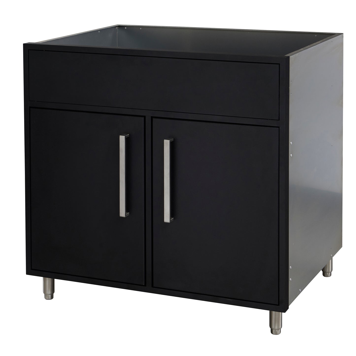 Flat Black 36" Outdoor Sink Base Cabinet