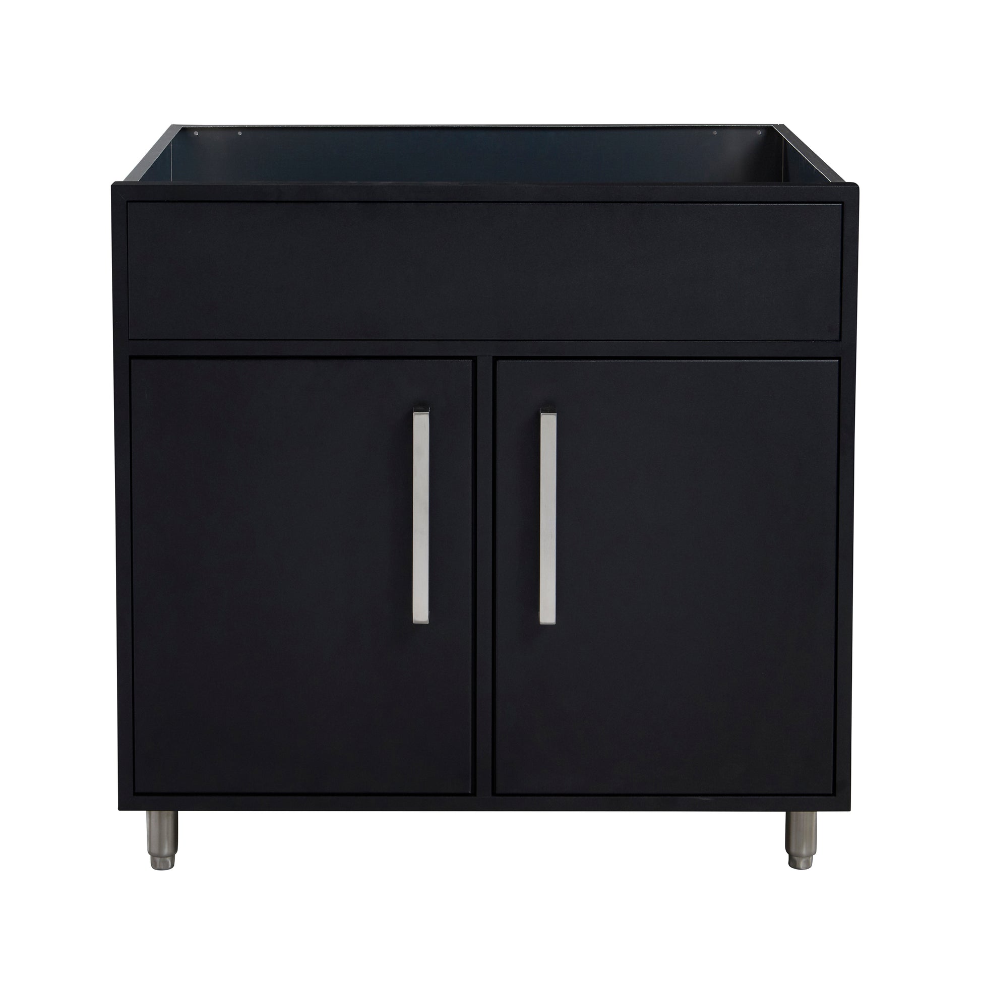 Flat Black 36" Outdoor Sink Base Cabinet