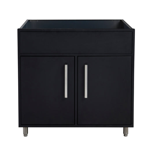 Flat Black 36" Outdoor Sink Base Cabinet