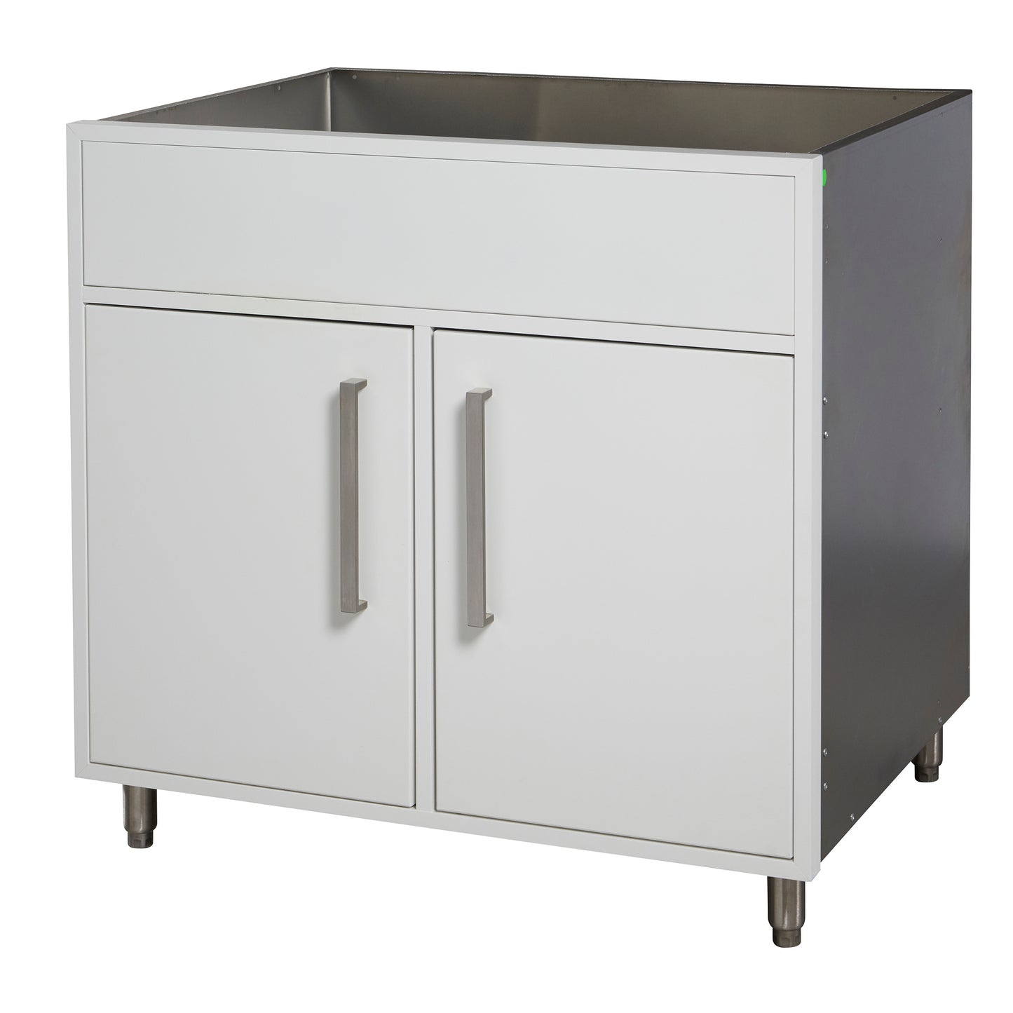 Flat White 36" Outdoor Sink Base Cabinet