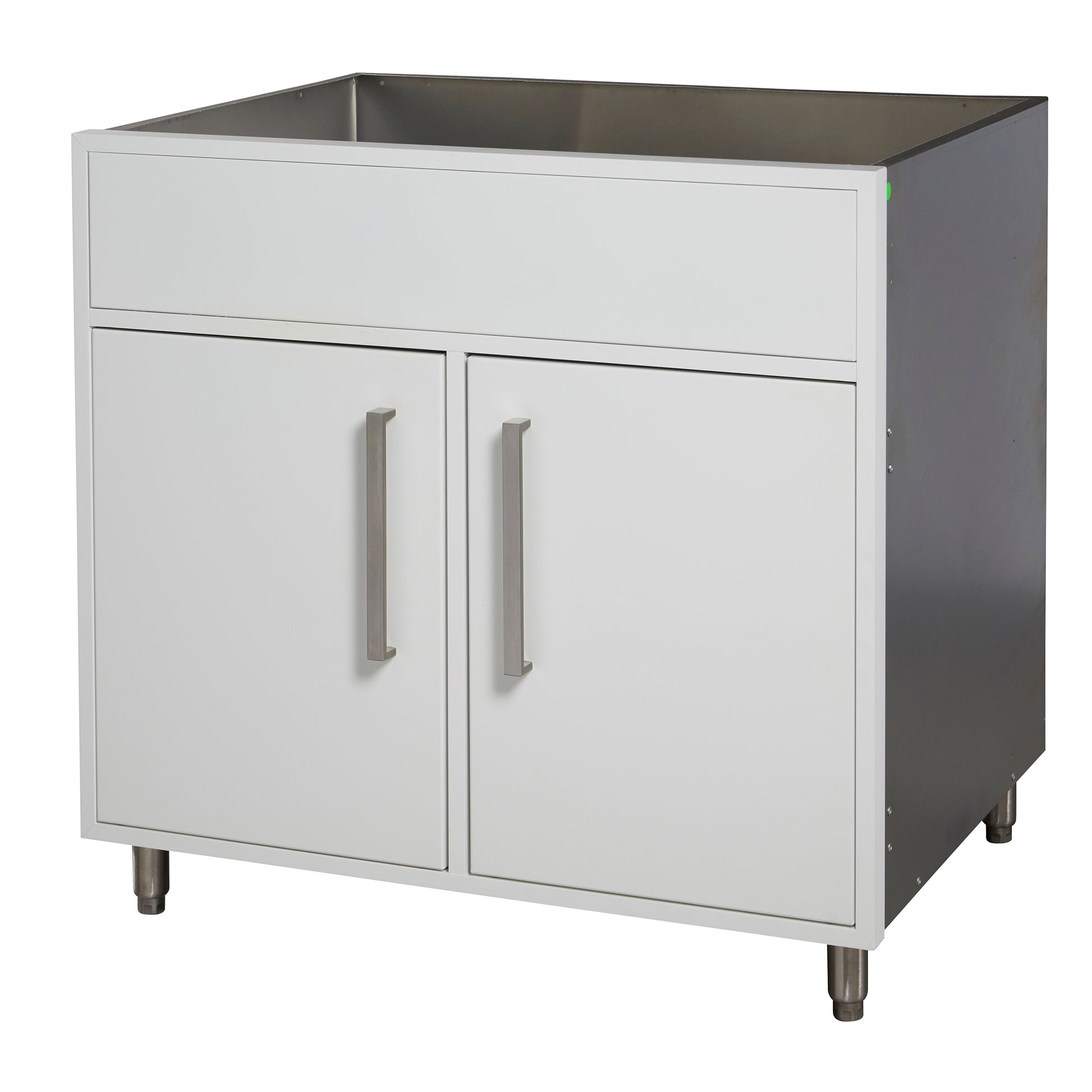 Flat White 36" Outdoor Sink Base Cabinet